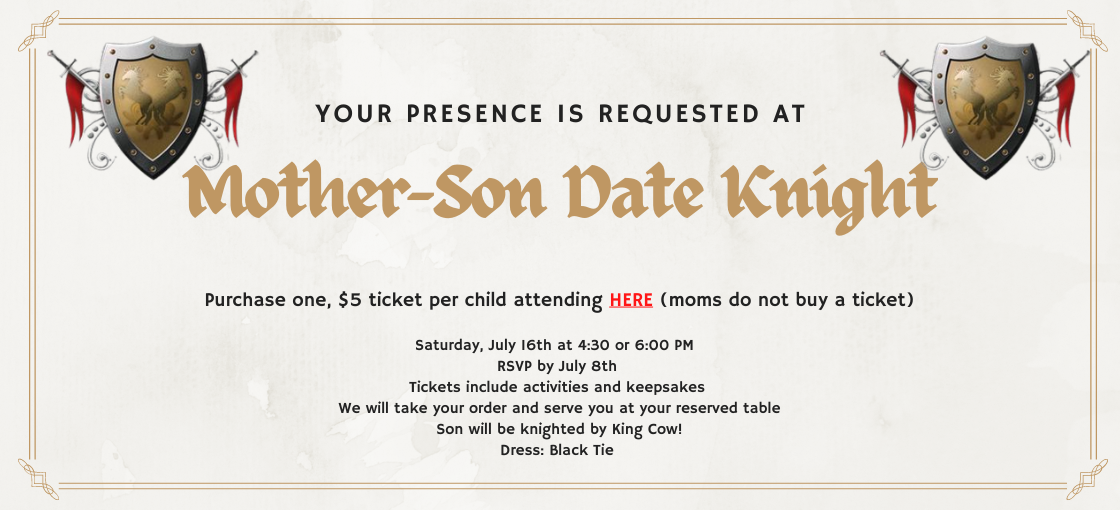 Mother Son Medieval Invitation (1120 × 510 px)