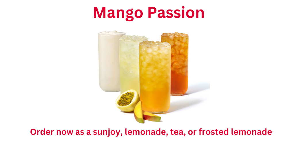 Welcome To Our New Mango Passion Drinks!
